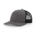 Richardson Unisex 112 Trucker Adjustable Snapback Baseball cap, Split charcoalBlack, One Size Fits Most