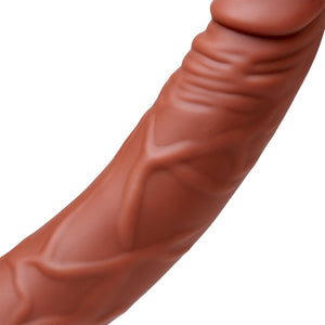 Cloud 9 Novelties Premium Vibrating Strapless Strap-On Realistic Dildo Kit Brown