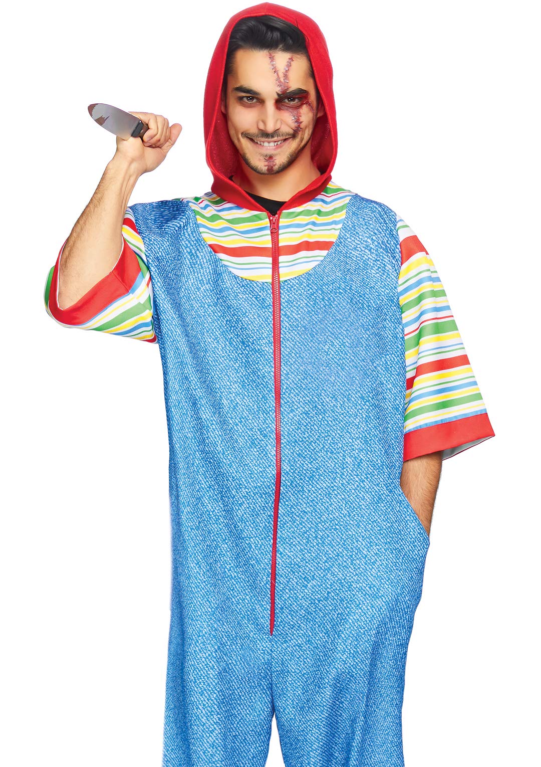 Leg Avenue Creepy Killer, Features Printe Multicolor Color