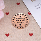 Naughty Valentine 's Day Tokens - Blowjob Token - Blow Job Coin - Sex Gifts for Men - Funny Gift for Husband or Boyfriend