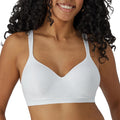 Bali Womens Comfort Revolution Wire Free Bra, White Swirl, 42DD