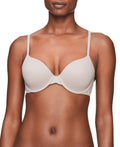 Calvin Klein Perfectly Fit Lightly Lined T-Shirt Bra with Memory Touch, Fresh Taupe, 34D