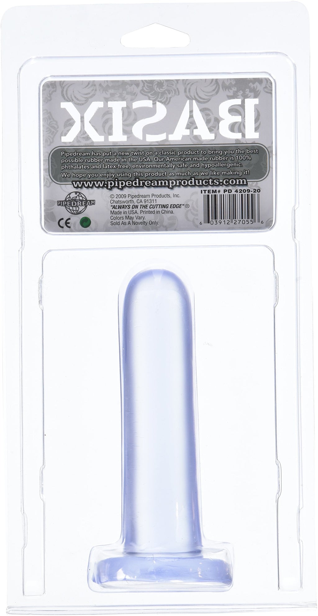 Pipedream Basix Smoothy Dong, Clear