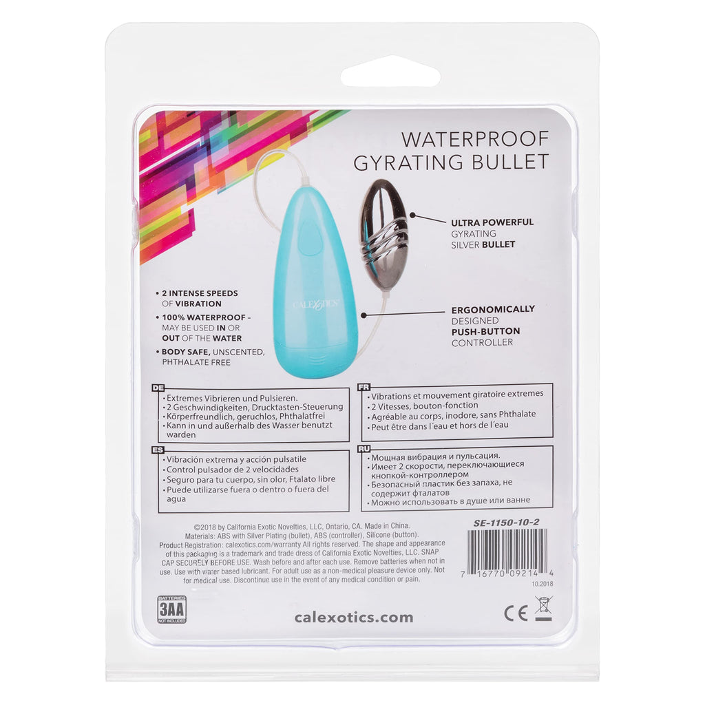Calexotics Waterproof Gyrating Bullet - Blue