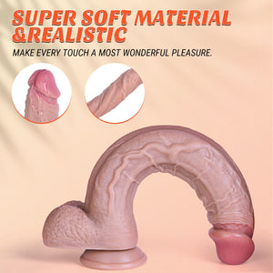 12 inch Dildo Realistic Huge Thick Anal Penis with Suction Cup, Adult and Gay for Silicone Sex Toys,Soft Thrusting Dildos for Wo