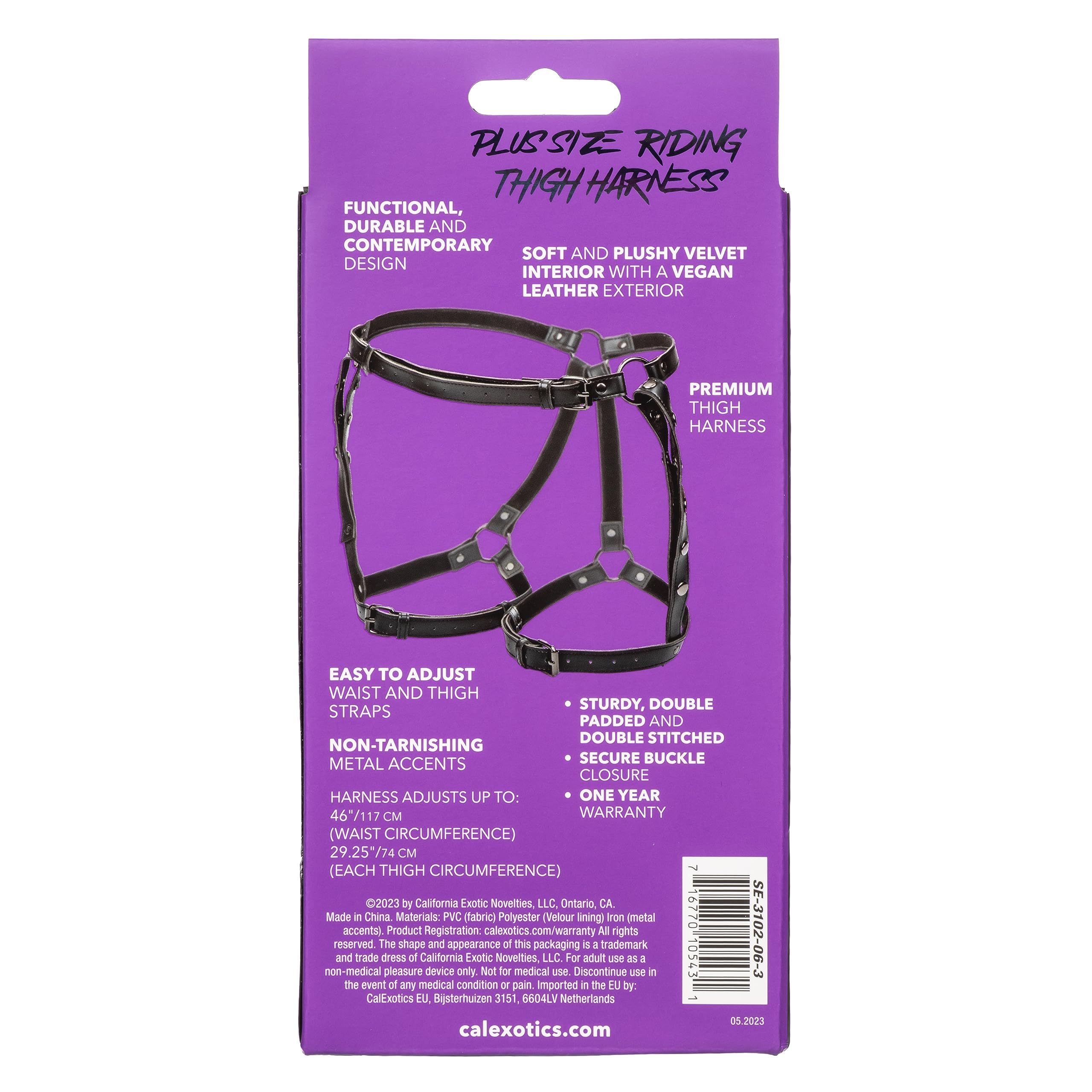 Euphoria Plus Size Riding Thigh Harness