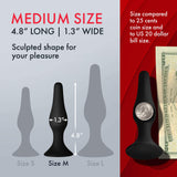Forto F-11 Medical Grade Silicone Butt Plug with Strong Suction Cup Anal Sex Toy - for More Comfortable Intercourse Anal Toy Pro