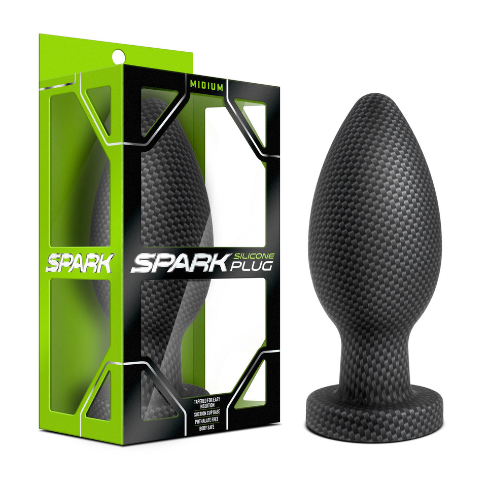Spark - Silicone Plug - Med Carbon Fiber