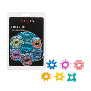 CalExotics Senso 6 Pak Cock Rings