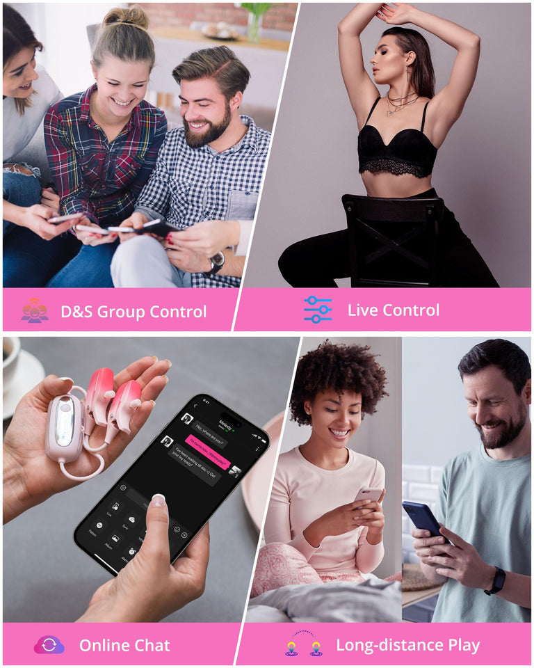 LOVENSE Gemini Vibrating Nipple Clamps, Bluetooth Adjustable Nipple Stimulator with App Remote Control, Rechargeable Sex Toys fo
