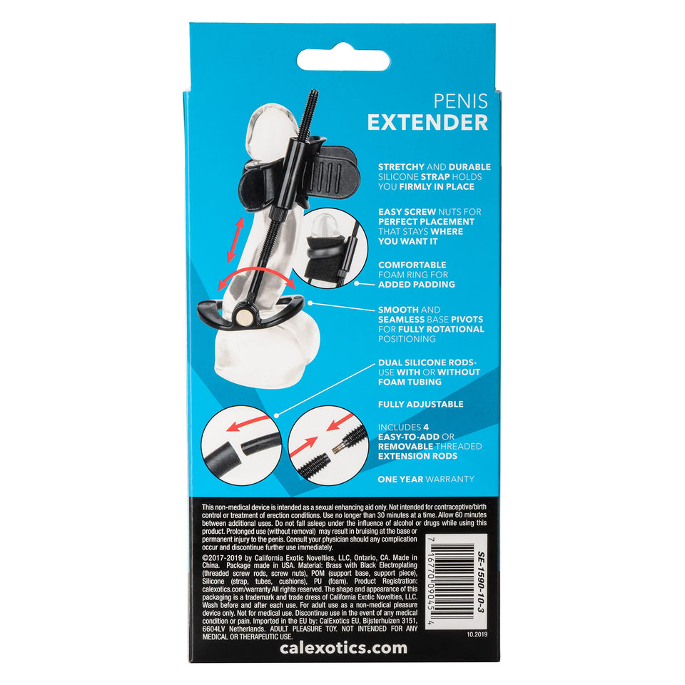 CalExotics Penis Extender - Enhancement Sex Toys for Men - Black SE-1590-10-3