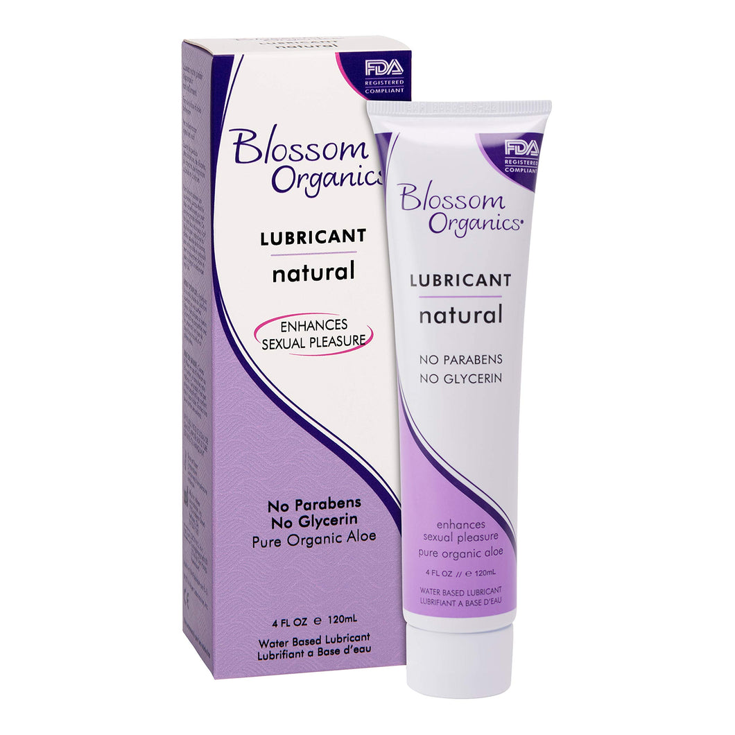 Blossom Organics  AllNatural Moisturizing Personal Lubricant  NonIrritating WaterBased Formula  100 Free of Harsh Ingredi