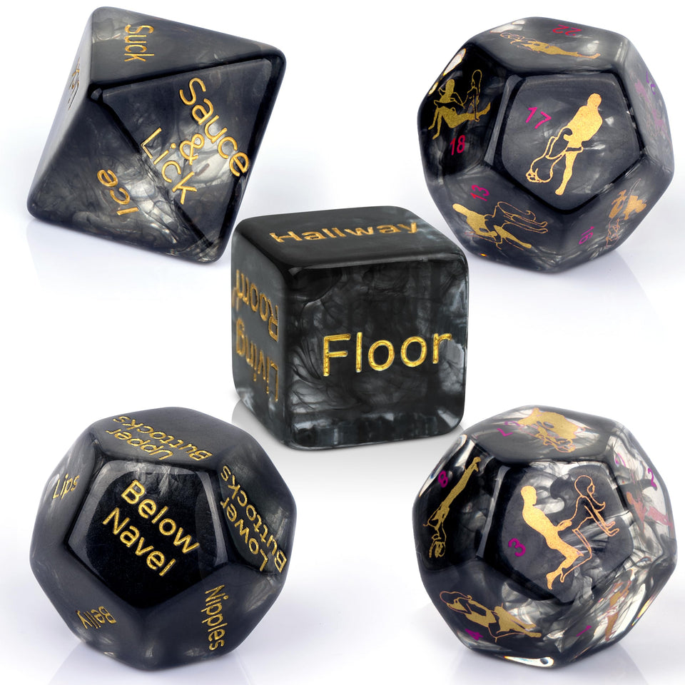 Larger Sized, Sex Dice Games for Adults Couples, Date Night Dice, 96 Foreplay Suggestions, 36 Sexual Positions, 6 Location Optio