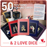 Sex Game for Adults Couples - Couples Card Game Date Night Ideas Fun Games for Couples Bedroom Games 50 Sex Positions Cards 2 Se