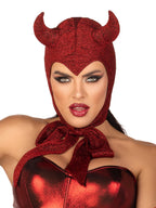 Glitter Shimmer Vintage Devil Bonnet.