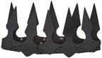 Faux Leather Spiked Crown. - O/S / Black