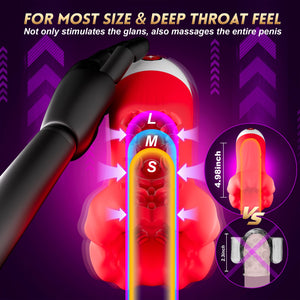 Uoffile Male Masturbator Sex Toys for Men - 4IN1 Penis Vibrator Pocket Pussy Pump with 9 Training Stroker Modes & App Remote Con