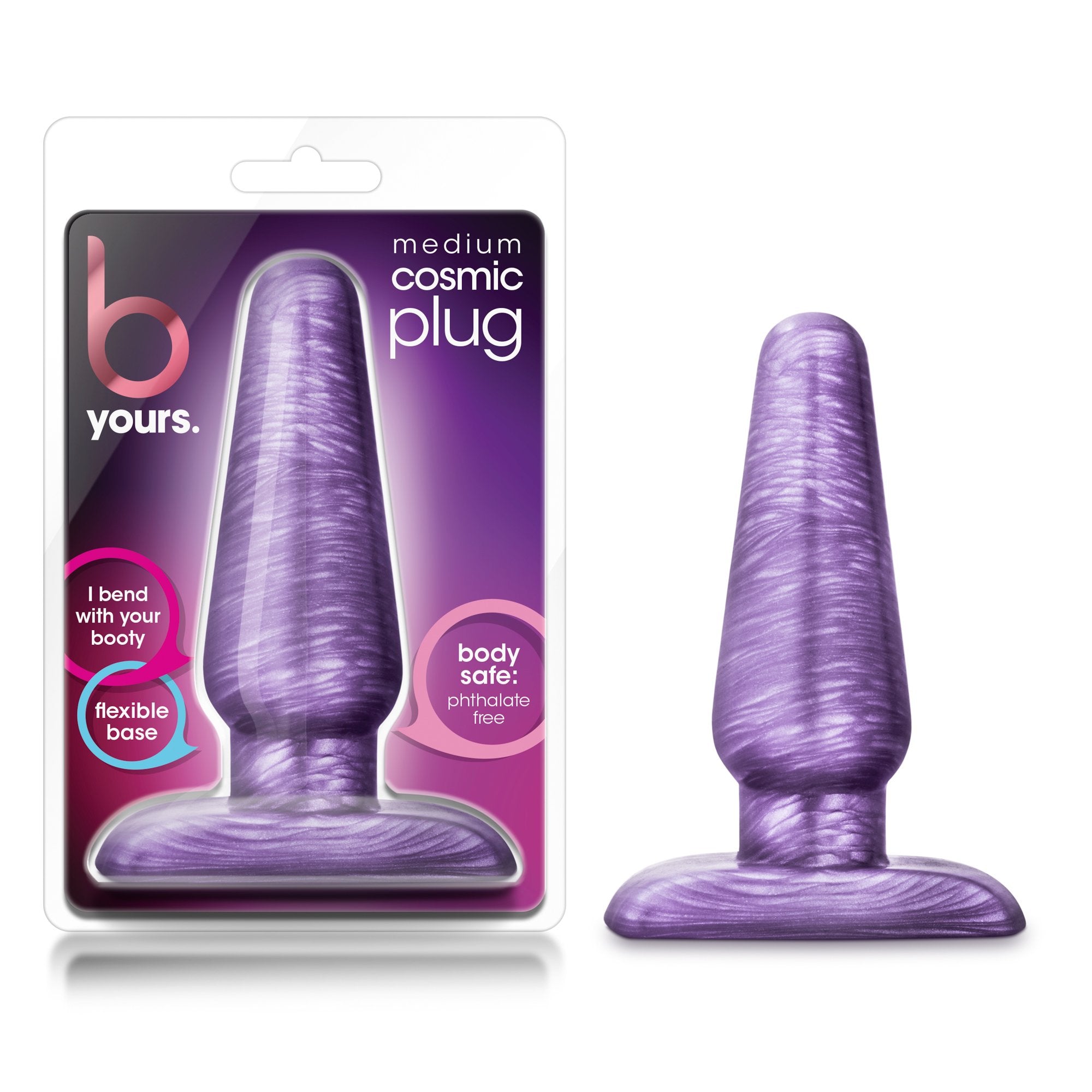 Blush Novelties B Yours Cosmic Plug, Medium - Purple