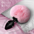 Tailz Fluffy Bunny Tail Sili Plug Pnk