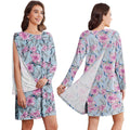 Deyeek Hospital Gowns for Elderly Women Adaptive nightgowns Fully Tear Away Long Sleeve Hospital Gown for Bedridden Women