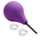Cloud 9 Fresh + Deluxe Anal Soft Tip Enema Douche 7.6 Oz W/ Ez Squeeze Bulb & 2 C-Rings