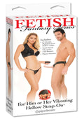 Fetish Fantasy Vibrating Hollow Strap On, Flesh