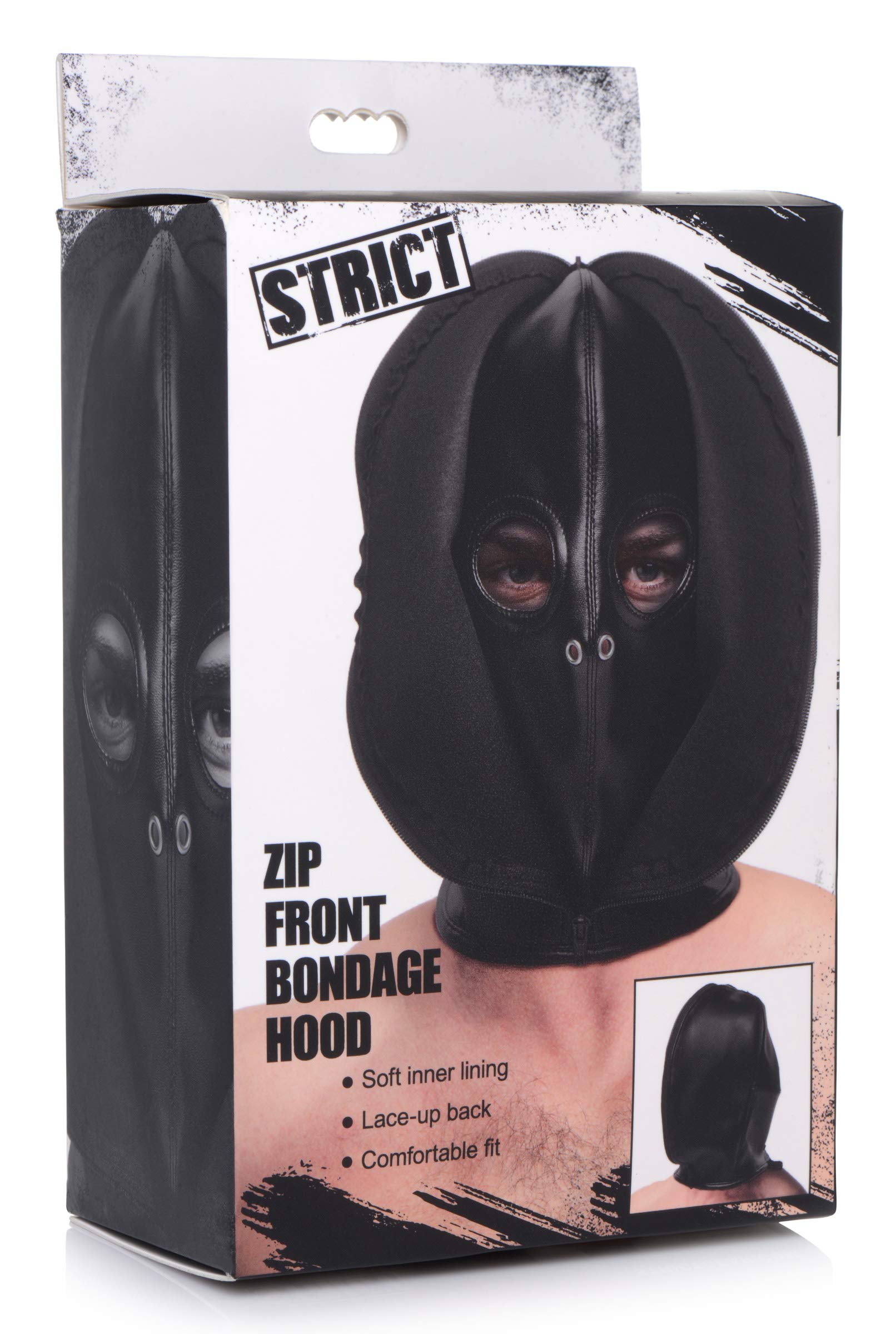 Strict Zip Front Bondage Hood