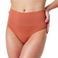 SPANX SPANXshape Everyday Shaping Brief - Core Control Shapewear Underwear - Invisible Under Clothes - Seamless Design - Sedona 