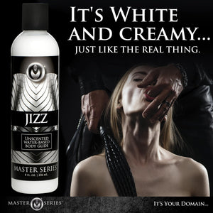Master Series Jizz Unscented Water-Based Lube, 8 Ounce