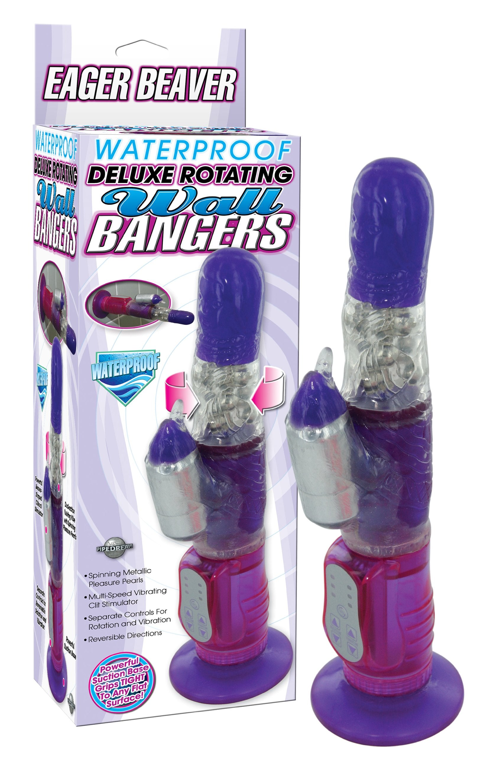Pipedream Wallbanger Deluxe Eager Beaver, Purple