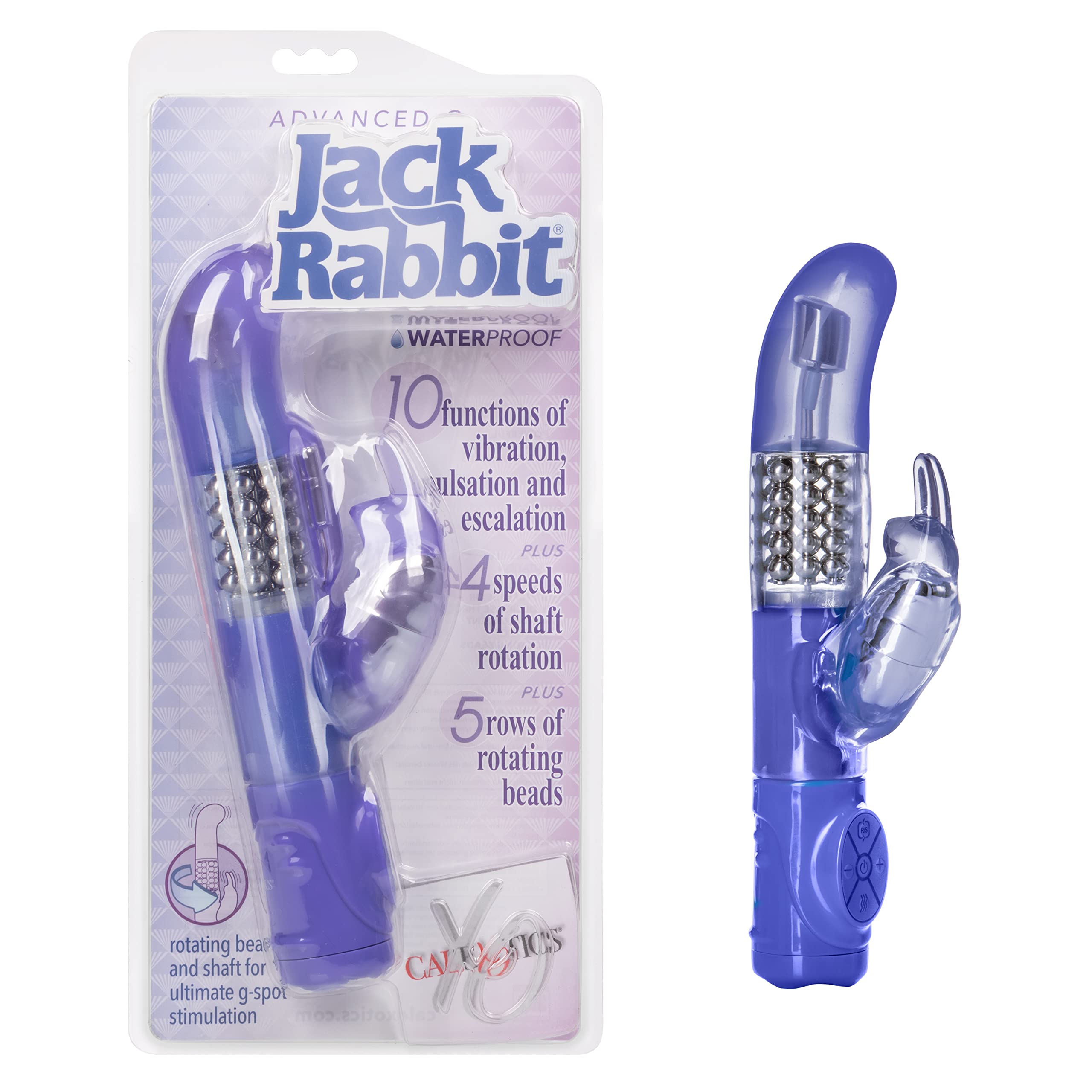 CalExotics Novelties Advanced G-Jack Rabbit Vibrator, Purple