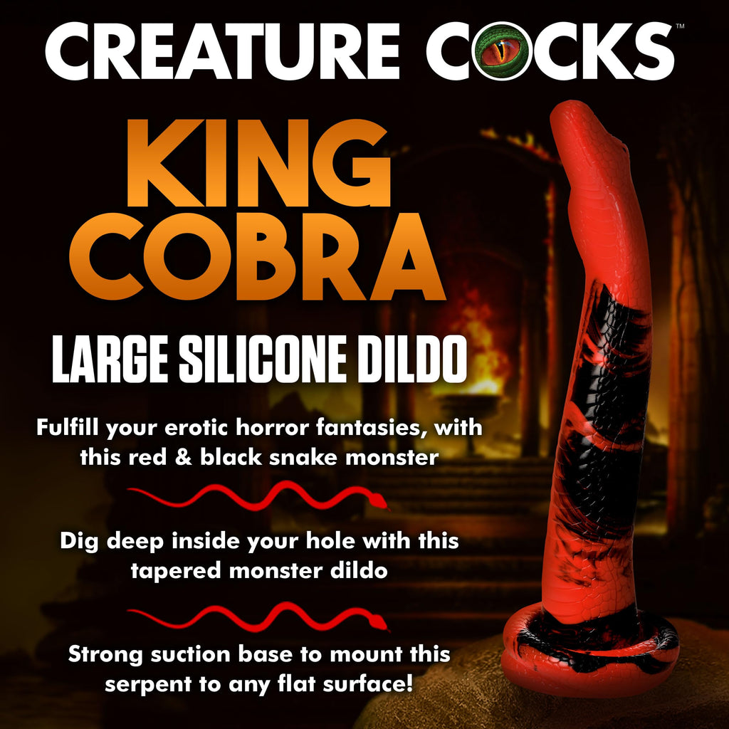 Creature Cocks King Cobra L 14In Sili