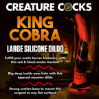 Creature Cocks King Cobra L 14In Sili