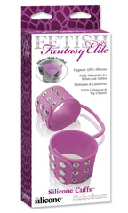 Pipedream Fetish Fantasy Elite Silicone Cuffs, Pink
