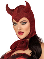 Glitter Shimmer Vintage Devil Bonnet.