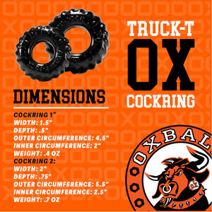Oxballs Truckt, Cockring, Black