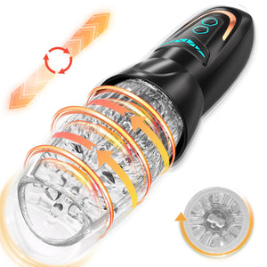Automatic Male Masturbator Sex Toy with 10 Vibration, 8 Thrusting & Rotating Patterns, Male Sex Toys for Men, Penis Pump Male St