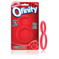 Screaming O Ofinity Cock Ring, Red - Double Cock Ring - Penis Ring, Stretchy, Comfortable Pleasure Ring - Couple Sex Toys, Dick 