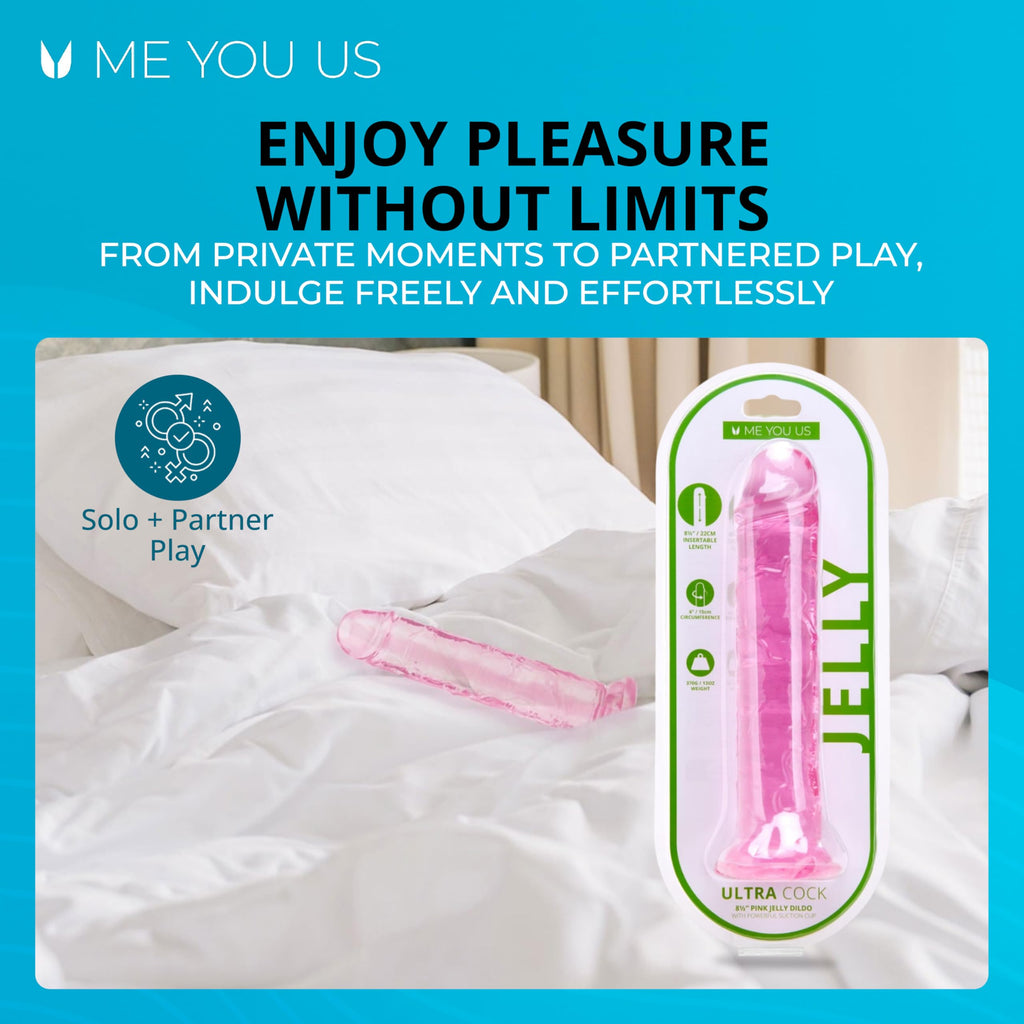 Me You Us Ultracock Pink Jelly 8.5In
