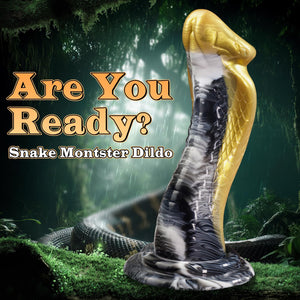 Cobra Monster Dildos Adult Toys- 8.66 ' ' Realistic Snake Thick Anal Dildos for U, G-spot Silicone Dildo, Strong Suction Cup COK