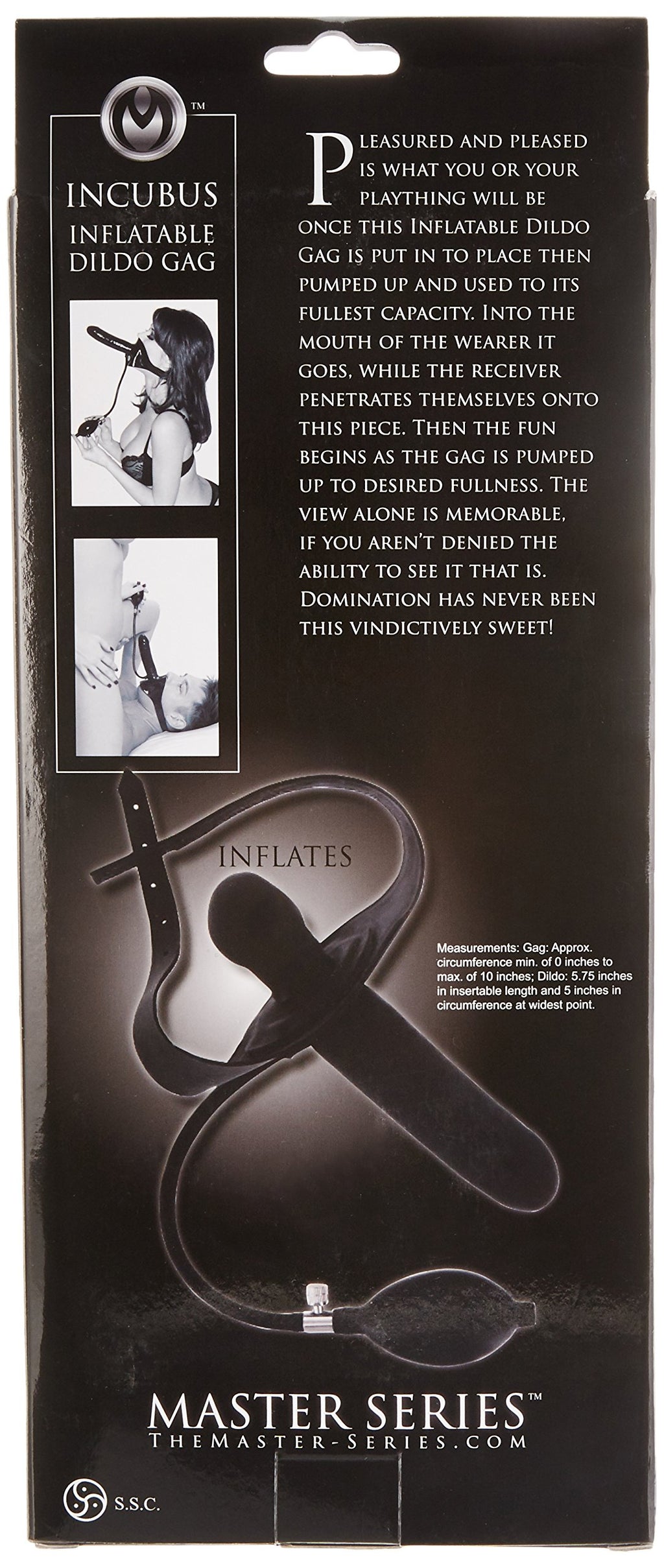 Master Series Inflatable Gag With Dildo