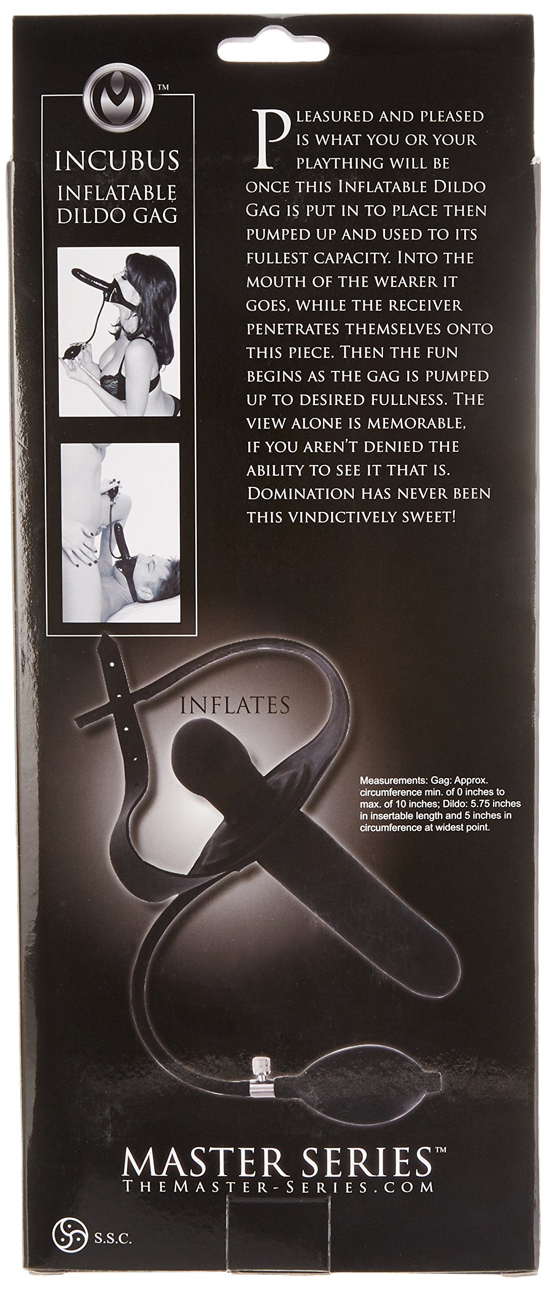 Master Series Inflatable Gag With Dildo