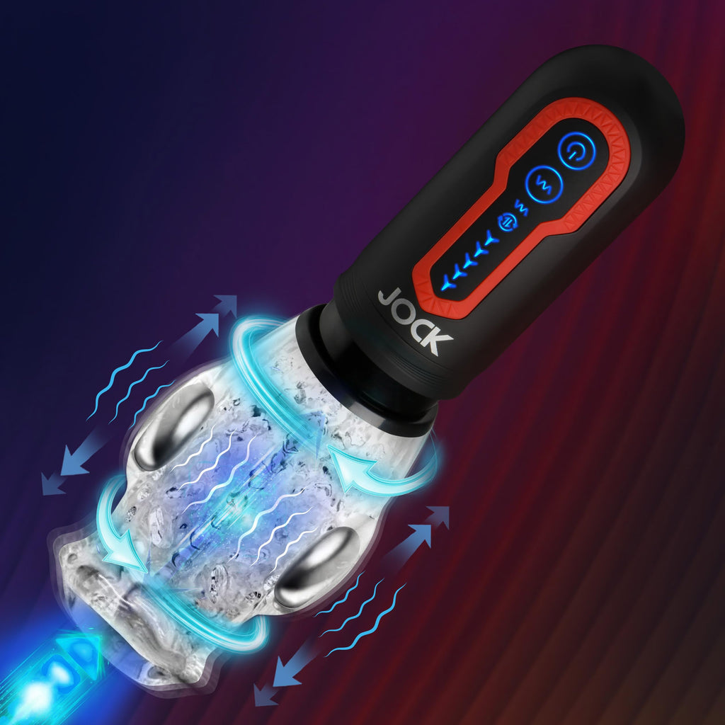 Jock Spin & Thrust Masturbator Dual Vib