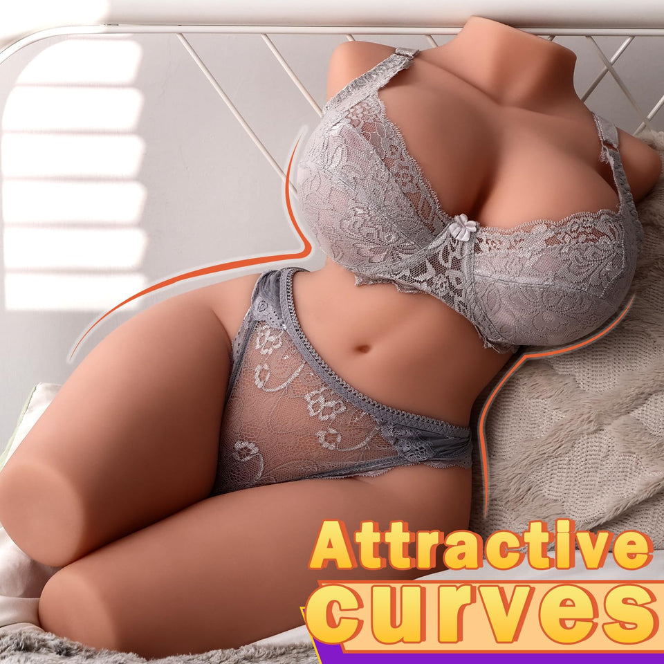 37LB Life Size Female Sex Doll Torso Male Masturbator, Realistic Sex Dolls with Big Boobs Pussy Ass, Full Size Sex Doll Big Butt