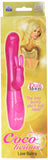 California Exotics Coco Licious Love Bunny 4 Inch Vibrator, Waterproof, Pink
