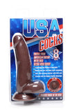 (D) Usa Cocks 8In Ameriskin Di Dark