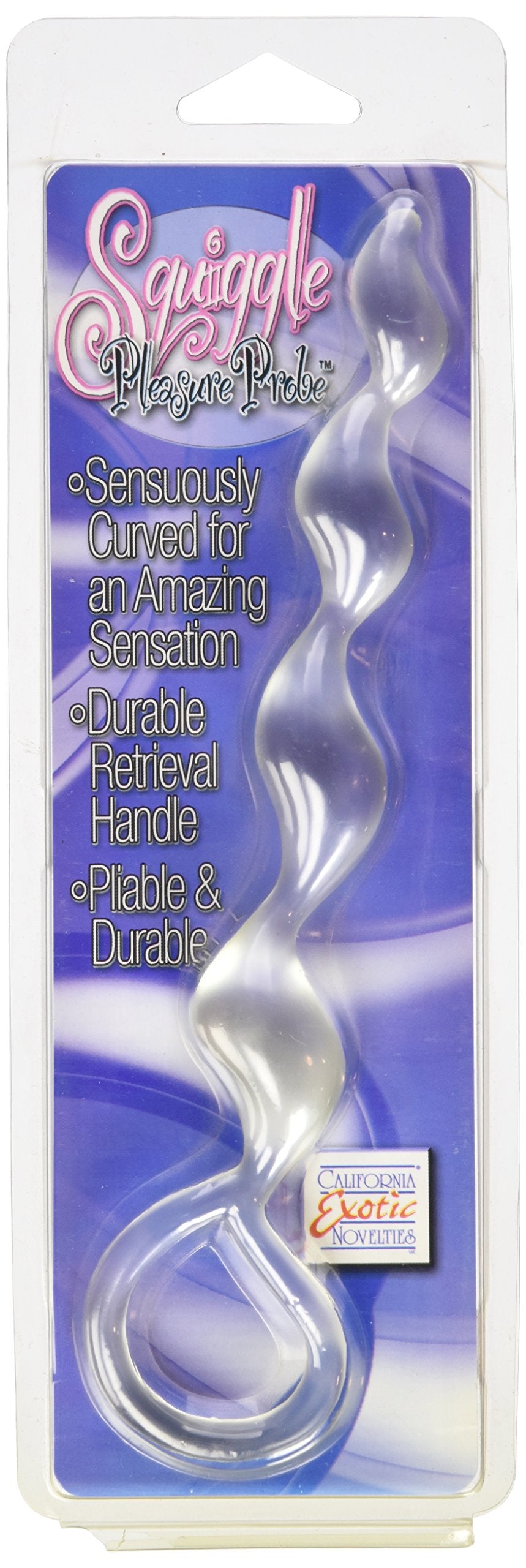 California Exotics Squiggle Pleasure Probe, Frost