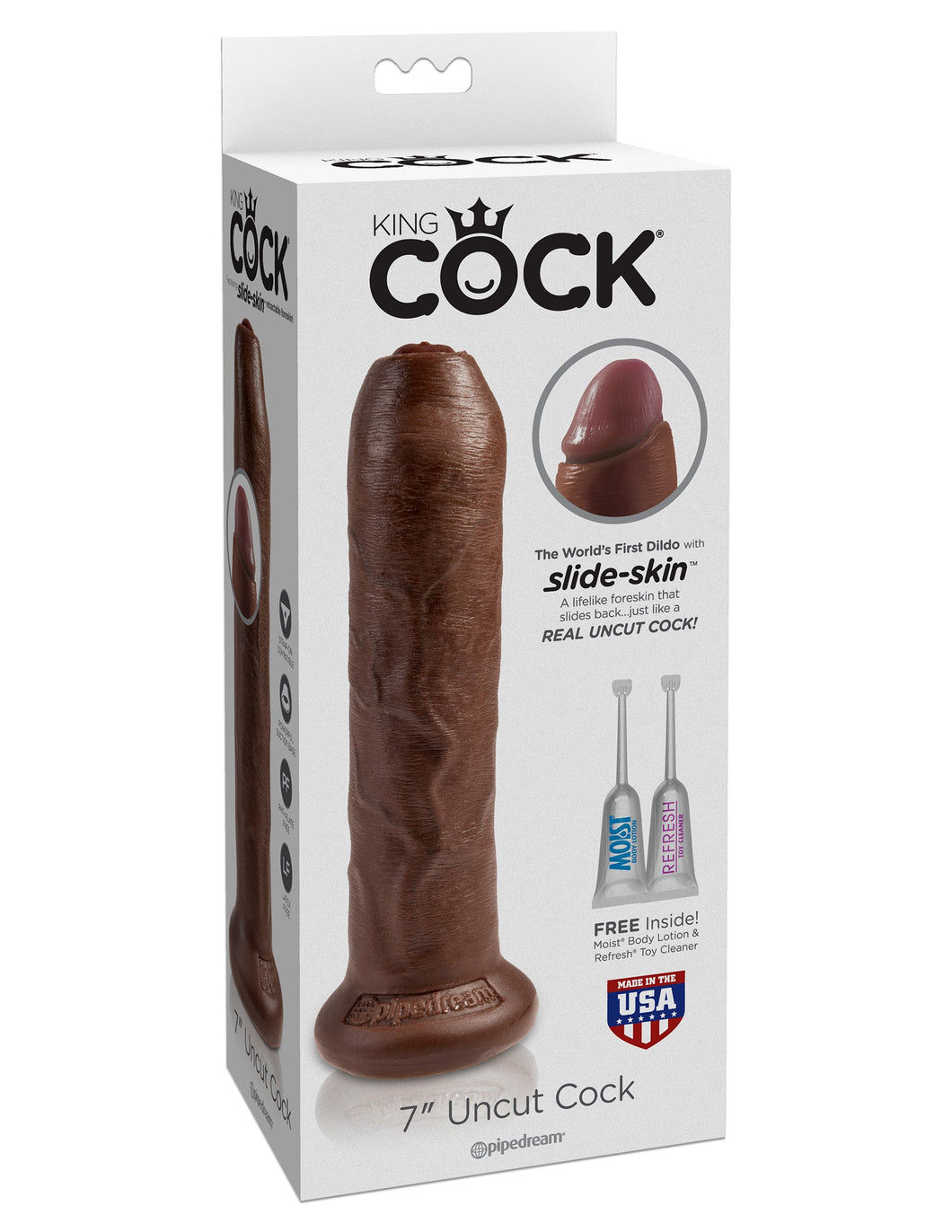 (D) King Cock 7 Uncut Brown C ''