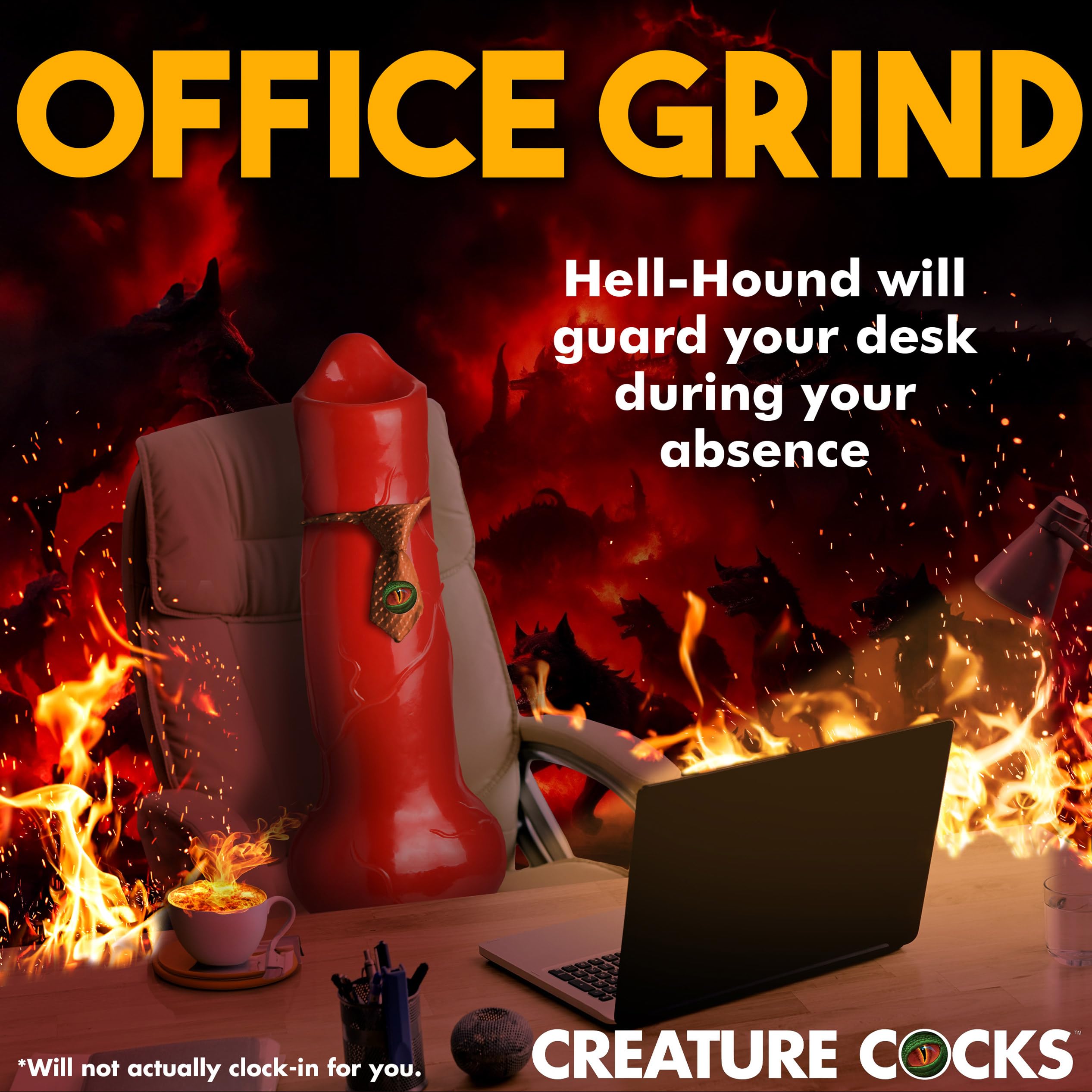 Creature Cocks Giant Hell-Hound Dil 2Ft