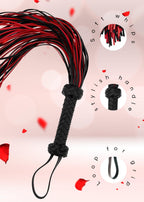 Sex Whip for Spanking BDSM Flogger Adult Play Bedroom Fetish Accessories for Couples Faux Leather 30 inch